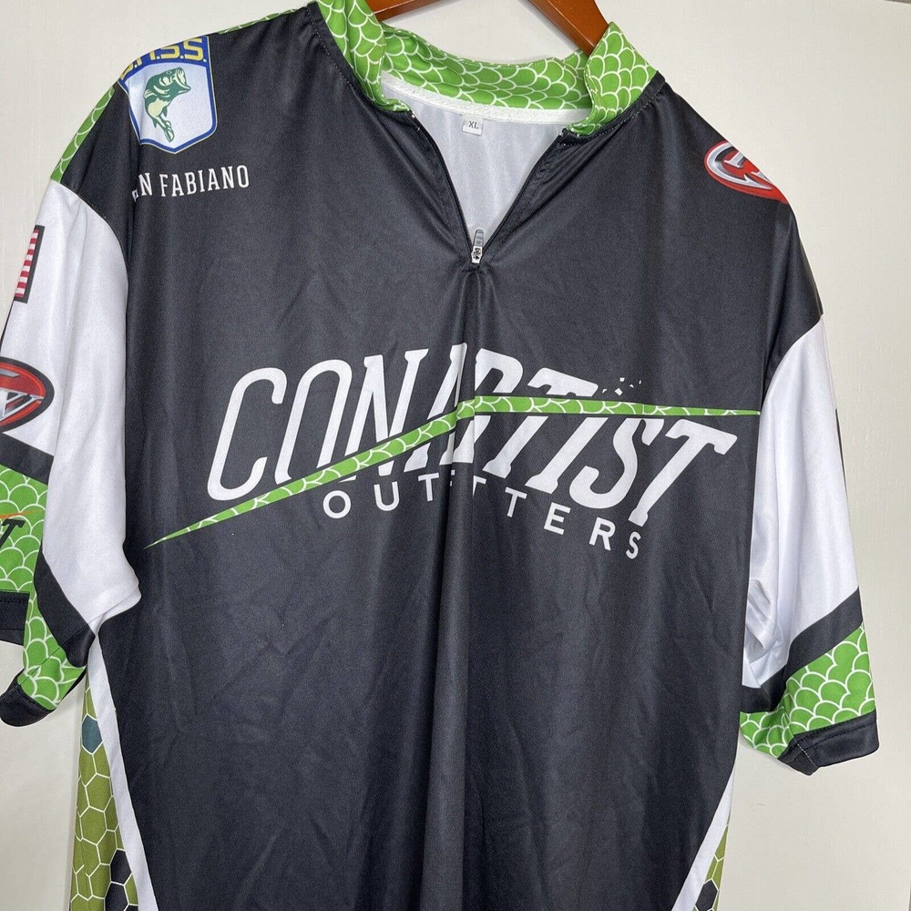 Fishing Jersey Tournement ConArtist Outfitters Dan Fabiano half zip pullover C4